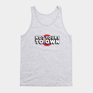 Fasbytes Reality Not Yours To Own gold Tank Top